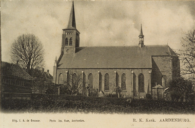 8068 R. K. Kerk. Aardenburg. Gezicht op de R.K. kerk te Aardenburg