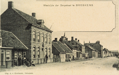 8170 Westzijde der Dorpstraat te Breskens. De westzijde van de Dorpstraat te Breskens (met het postkantoor?)