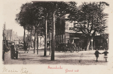 846 Serooskerke Groet uit. Gezicht op het centrum van Serooskerke (Walcheren) met rechts hotel Van Ham
