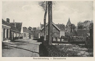 854 Noordstraatweg - Serooskerke. Gezicht op de Noordstraatweg te Serooskerke (Walcheren)
