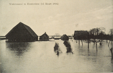 8909 Watersnood te Hontenisse (13 Maart 1906). Gezicht op de overstromingen te Hontenisse