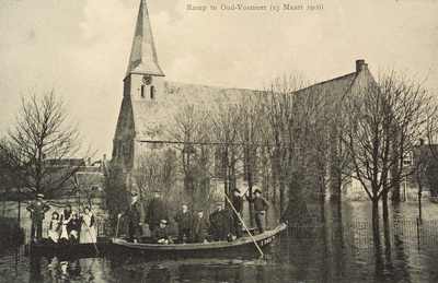 8993 Ramp te Oud-Vosmeer (13 Maart 1906). Gezicht op de overstromingen in Oud-Vossemeer