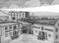224-4 Gravure van de pluimveevoederfabriek van de firma K. Meertens aan het Bellinkplein te Middelburg