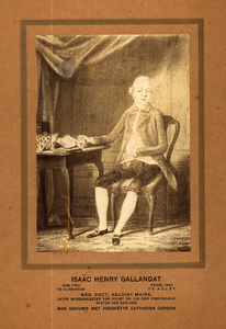 243-13 Isaac Henry Gallandat (1760-1823), medisch doctor en adjunct-maire, later burgemeester van Hulst, lid der ...