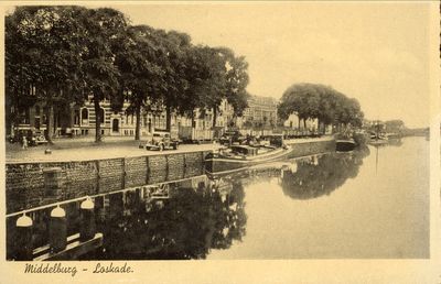 244-46 Middelburg - Loskade. Gezicht op de Loskade te Middelburg