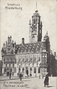 320-120 Stadhuis Middelburg. Het stadhuis te Middelburg