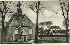 341-1448 Dorpsgezicht met Ned. Herv. Kerk, Grijpskerke. Gezicht op de Nederlandse Hervormde kerk te Grijpskerke met een ...