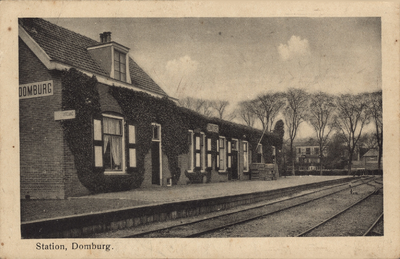341-164 Station, Domburg. Het tramstation te Domburg