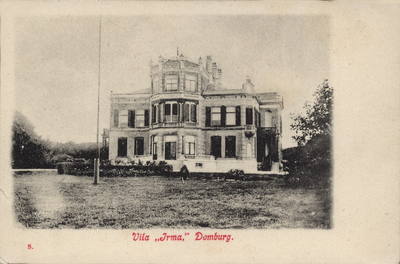 341-88 Villa Irma Domburg.. De door J.G. Mezger te Domburg gebouwde 'Villa Irma'