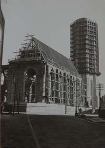 351-31 De wederopbouw van de Nieuwe kerk en de Abdijtoren te Middelburg