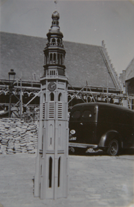 351-43 Maquette van de Abdijtoren ten behoeve van de herbouw van de toren