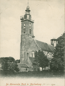 439-183 De Hervormde Kerk te Aardenburg. De Nederlandse Hervormde Sint Baafskerk te Aardenburg