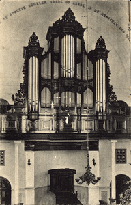 439-378 Wolphaartsdijk Orgel Ned: Herv: Kerk. Het orgel (1904), gebouwd door de firma L. van Dam & Zonen, Leeuwarden in ...