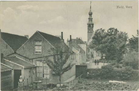 455-1049 Markt, Veere. Gezicht op de Markt te Veere