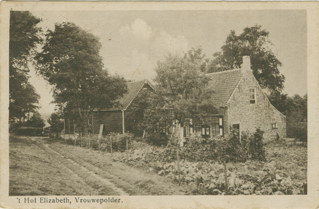 455-1081 't Hof Elizabeth, Vrouwepolder.. Hof Elizabeth aan de Noorddijk te Vrouwenpolder