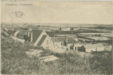 455-1190 Panorama, Zoutelande.. Gezicht op Zoutelande vanaf de duinen