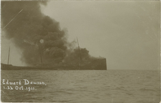 455-1252 Edward Dawson 1-22 oct. 1911. Stranding van het schip Edward Dawson op het bankje van Zoutelande