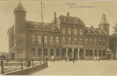 455-152 Vlissingen Post- en Telegraaf Kantoor. Het Postkantoor aan de Steenen Beer te Vlissingen