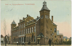 455-153 Post- en Telegraafkantoor. VLISSINGEN.. Het Postkantoor aan de Steenen Beer te Vlissingen