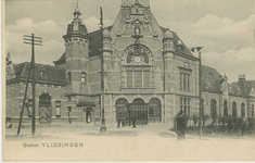 455-182 Station VLISSINGEN. Het Station van de NS te Vlissingen