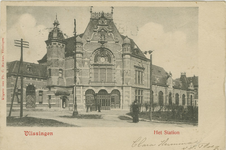 455-183 Vlissingen Het Station. Het Station van de NS te Vlissingen
