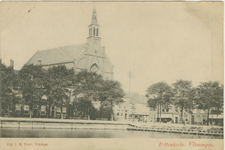 455-208 Pottenkade. Vlissingen.. De Pottekade te Vlissingen met de Roomsch Katholieke kerk