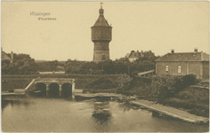 455-262 Vlissingen Watertoren. Gezicht op de watertoren en de spuikom te Vlissingen