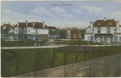 455-272 Villapark, VLISSINGEN. Gezicht op het Villapark aan de Badhuisweg te Vlissingen