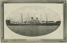 455-358 S.S. Prinses Juliana, Vlissingen. Het vaartuig Prinses Juliana van de Stoomvaart Maatschappij Zeeland in de ...