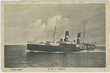 455-366 Vlissingen S.M.Z. Zeeland. Het vaartuig Prins Hendrik van de Stoomvaart Maatschappij Zeeland op de rede van ...