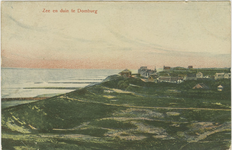 455-420 Zee en duin te Domburg. Gezicht op de zee en de duinen te Domburg