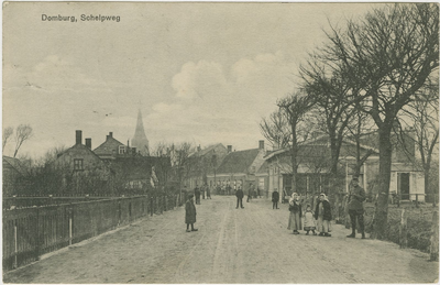 455-476 Domburg, Schelpweg. Gezicht op de Schelpweg te Domburg