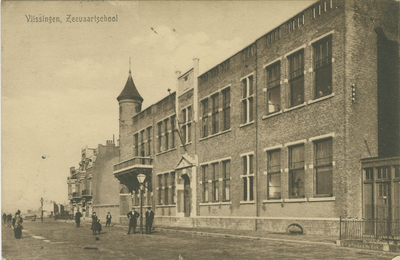 455-55 Vlissingen, Zeevaartschool. De zeevaartschool aan de Boulevard Bankert te Vlissingen