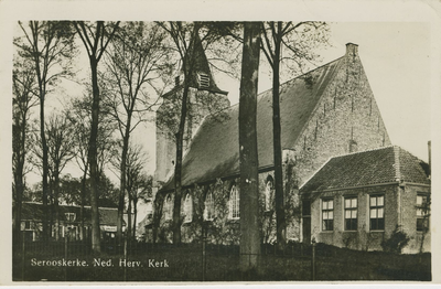 455-818 Serooskerke. Ned. Herv. Kerk. De Nederlandse Hervormde kerk te Serooskerke (W)