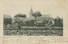 455-819 Serooskerke. Een landbouwer aan het werk bij Serooskerke (W)
