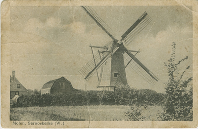 455-821 Molen, Serooskerke (W.). De molen te Serooskerke (W)