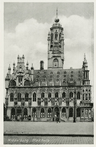 600-144 Middelburg. Stadhuis. Het Stadhuis te Middelburg