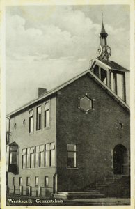 624-388 Westkapelle. Gemeentehuis. Het gemeentehuis te Westkapelle