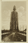 624-4 Vuurtoren, Westkapelle. De vuurtoren van Westkapelle vanuit de Zuidstraat gezien; tussen 1924 en 1934 werd de ...