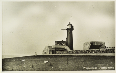 624-541 Westkapelle, IJzeren toren. Het Iezderen Torentje op de zeedijk te Westkapelle, gebruikt als uitkijk en ...