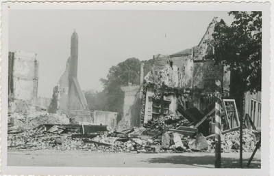 93-15 Door oorlogsgeweld verwoeste panden te Middelburg