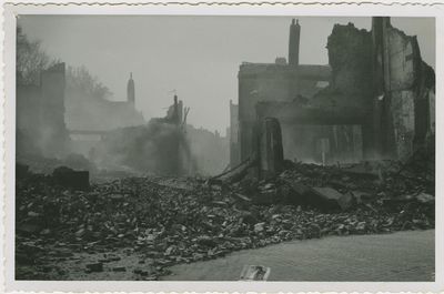 93-24 Door oorlogsgeweld verwoeste panden te Middelburg
