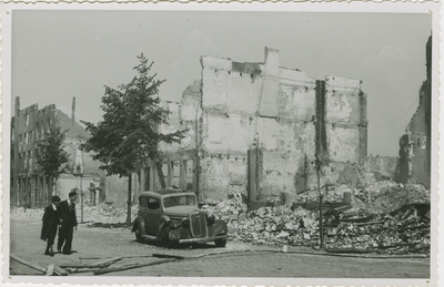 93-26 Door oorlogsgeweld verwoeste panden te Middelburg