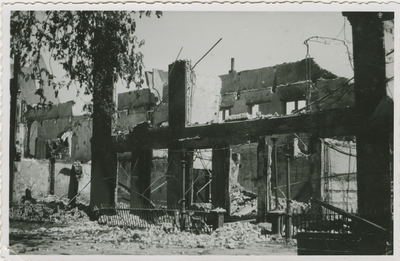 93-28 Door oorlogsgeweld verwoeste panden te Middelburg