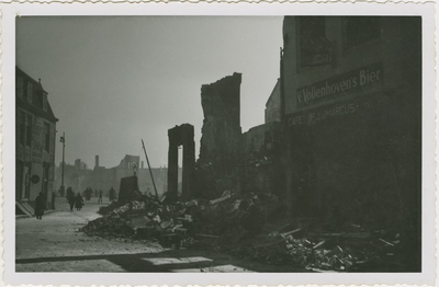 93-32 Door oorlogsgeweld verwoeste panden te Middelburg