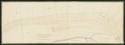 2313 1831 en 1832. (In duplo.). Kaart van de zeeweringen aan de Oostwatering van de grensscheiding der Vijfambachten ...