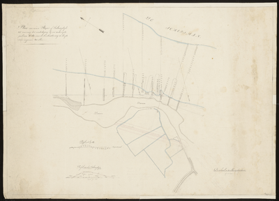 2347 (c. 1843.). Plan van een inlaagdijk aan de Oostwatering bij peilraai 160, 1:2000, door (den buitengewonen ...