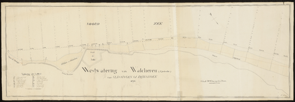 2444 Dezelfde kaart als die, beschreven onder Inv. nr. 2443, eerste blad, van Vlissingen tot Dishoek. 1830. (Kopie door ...