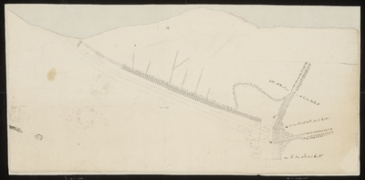 2467 Twee fragmenten van kaarten van gedane peilingen aan de Westwatering in 1804, en eene kaart (in duplo) van gedane ...