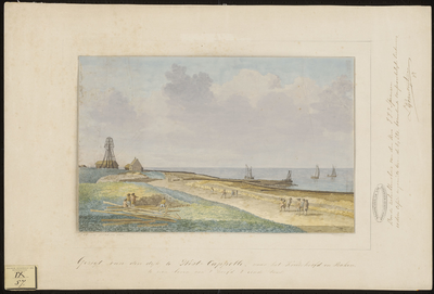 2538.3 Gezigt van den Dijk van Westcapelle, ontrent in het midden. / J. Arends, 1776